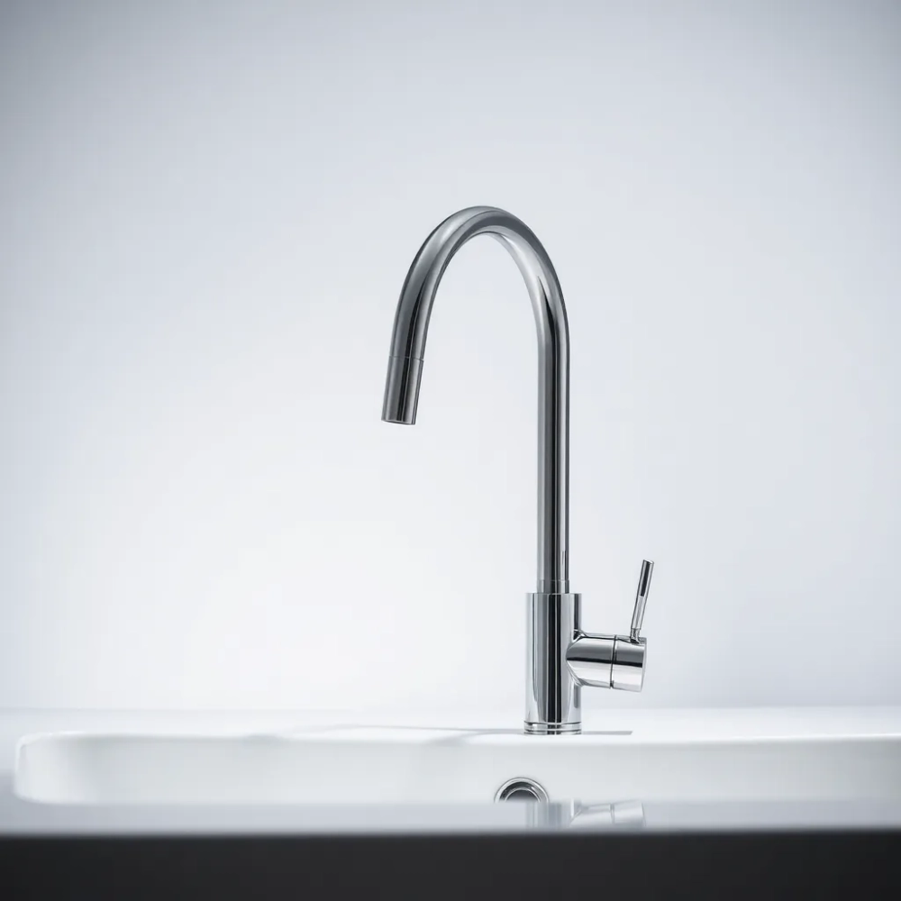 Bateria kuchenna z wyciąganą wylewką Grohe