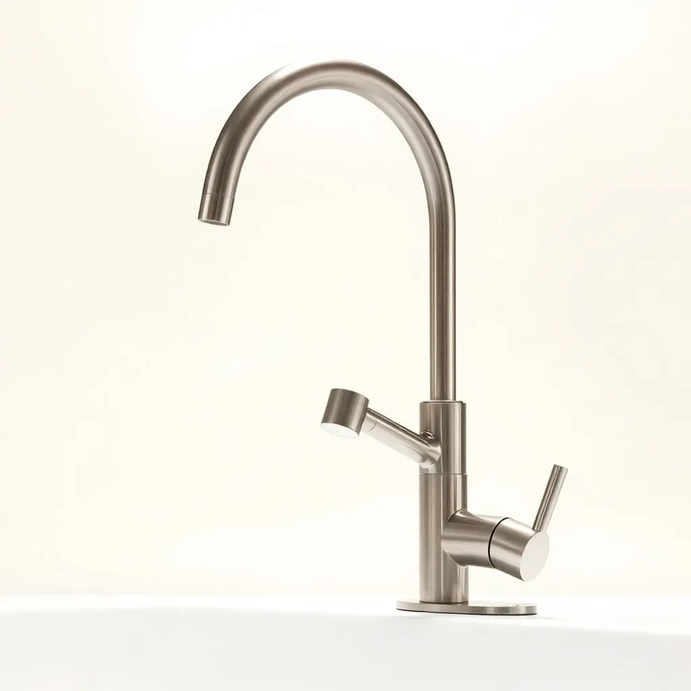 Bateria kuchenna z wyciąganą wylewką i prysznicem