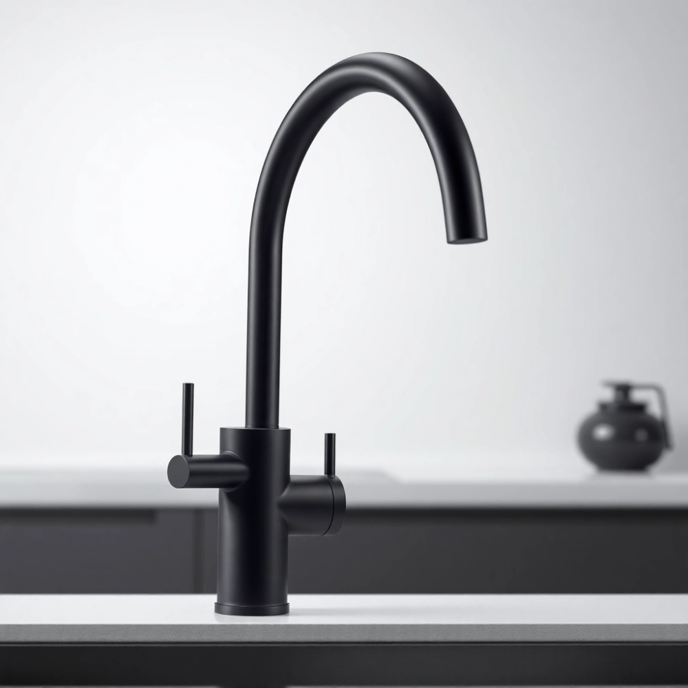 Bateria z wyciąganą wylewką czarna