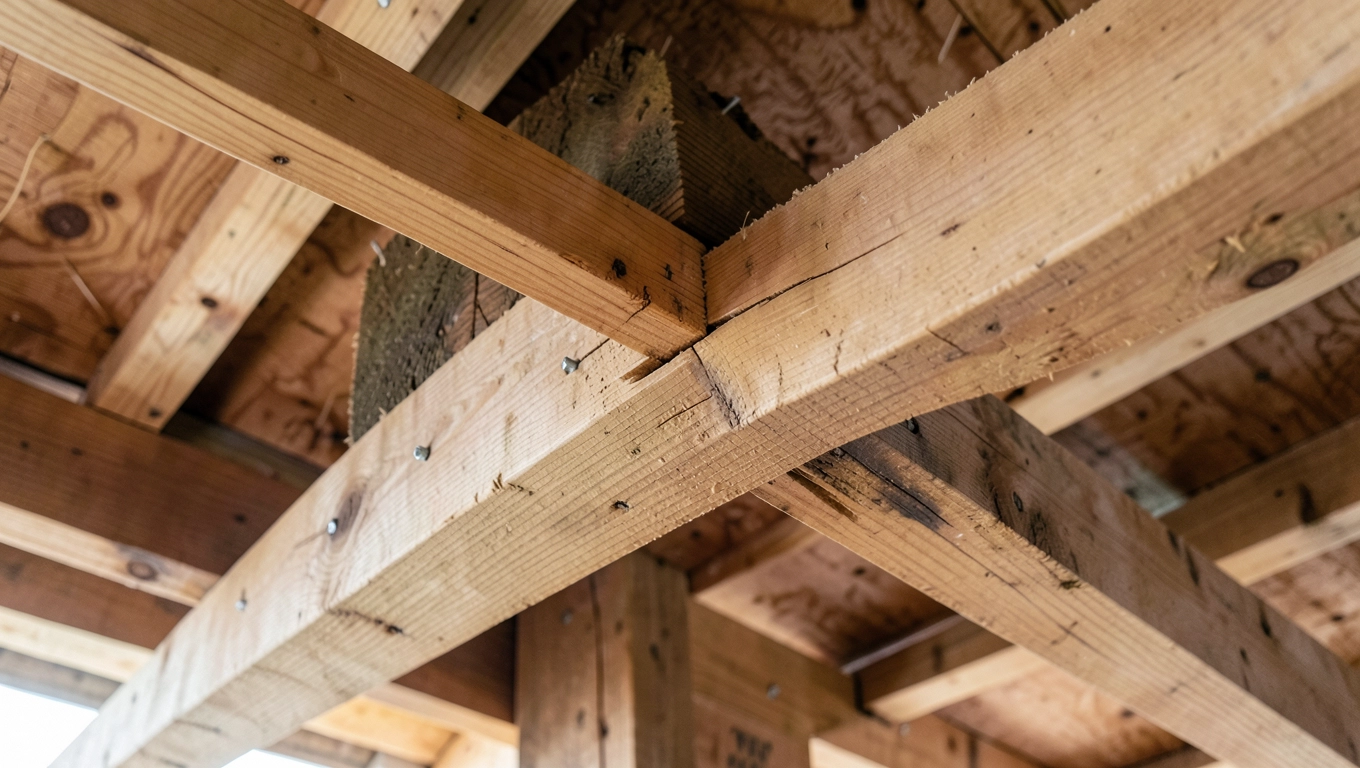 Belka nośna pod deskami