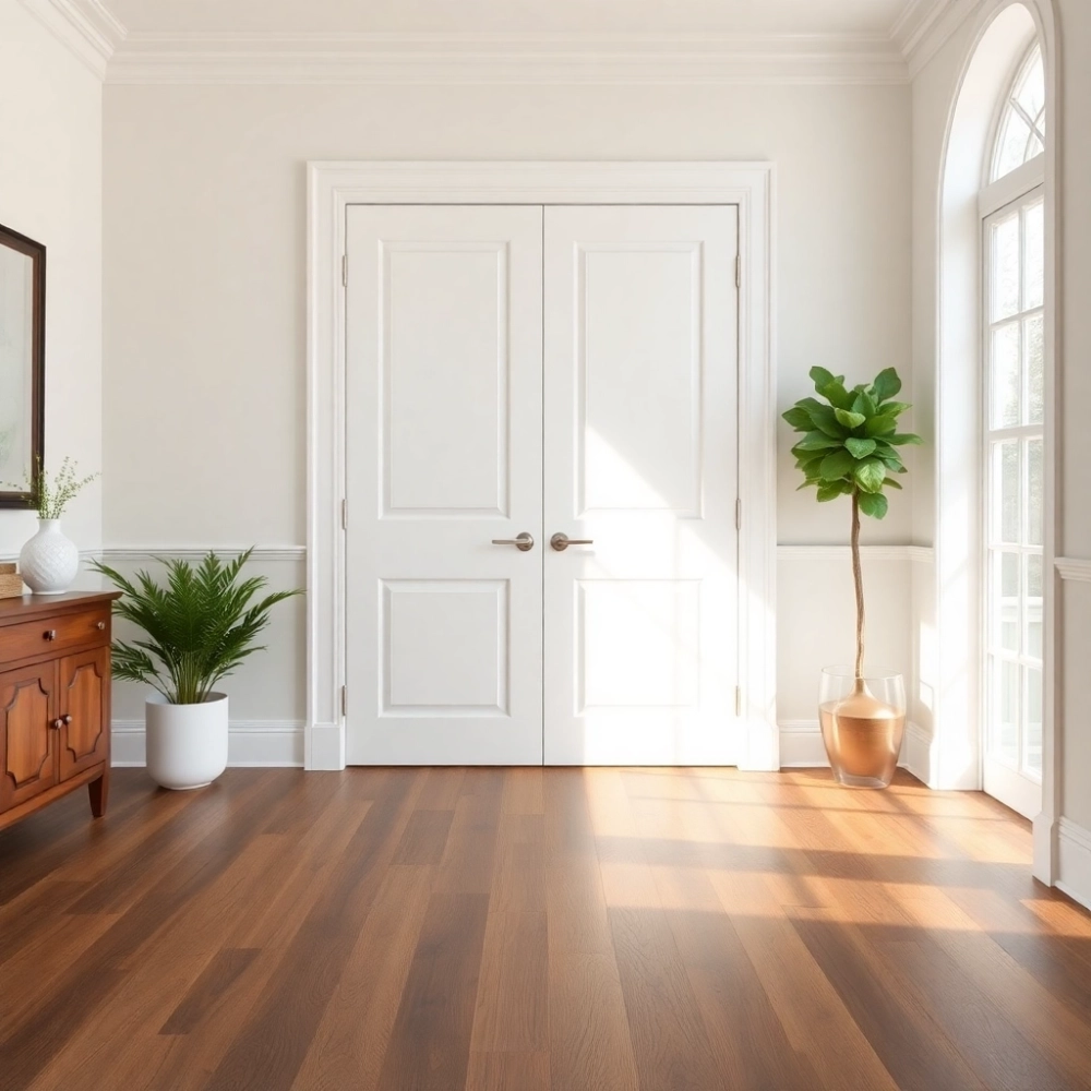 Białe drzwi jaka podłoga