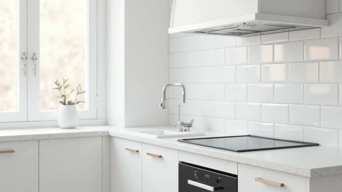 białe płytki do kuchni cegiełki
