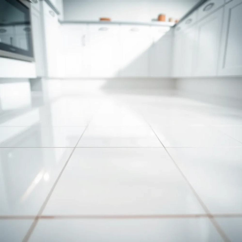 Białe płytki do kuchni podłogowe