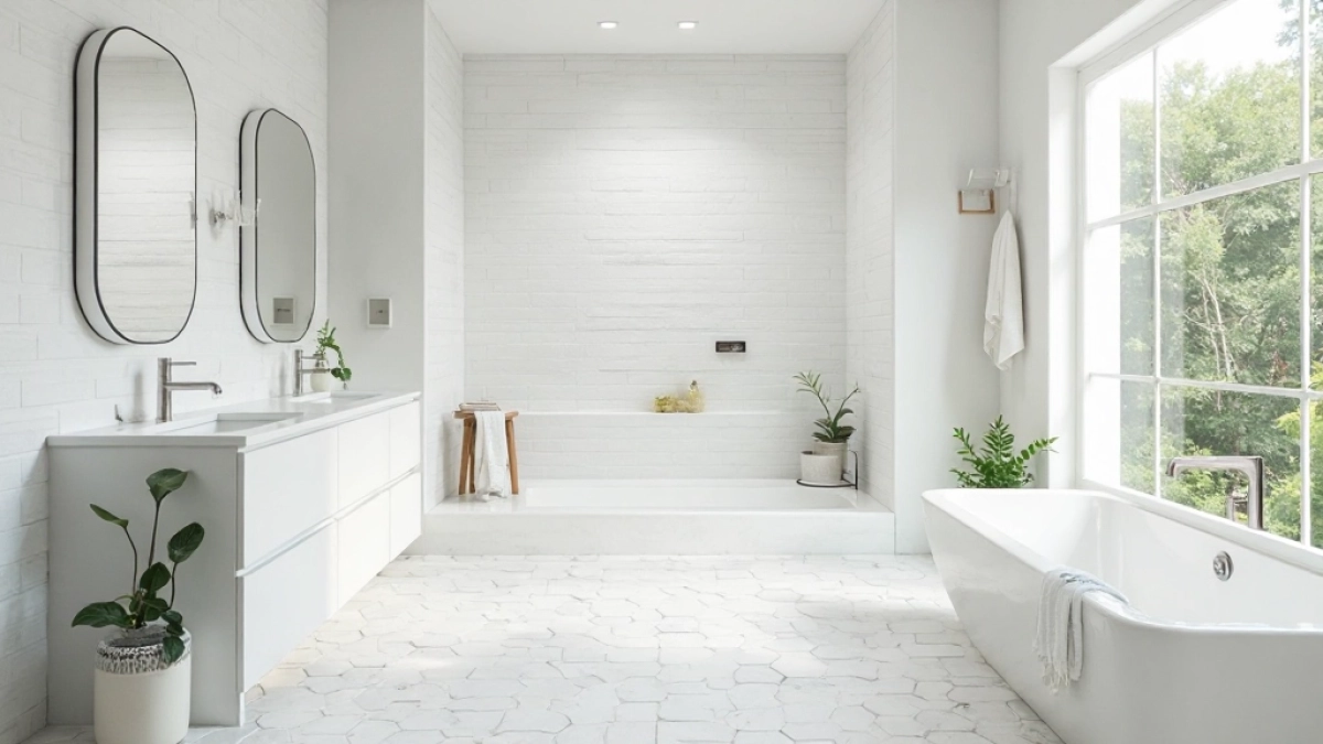 białe płytki łazienkowe aranżacje