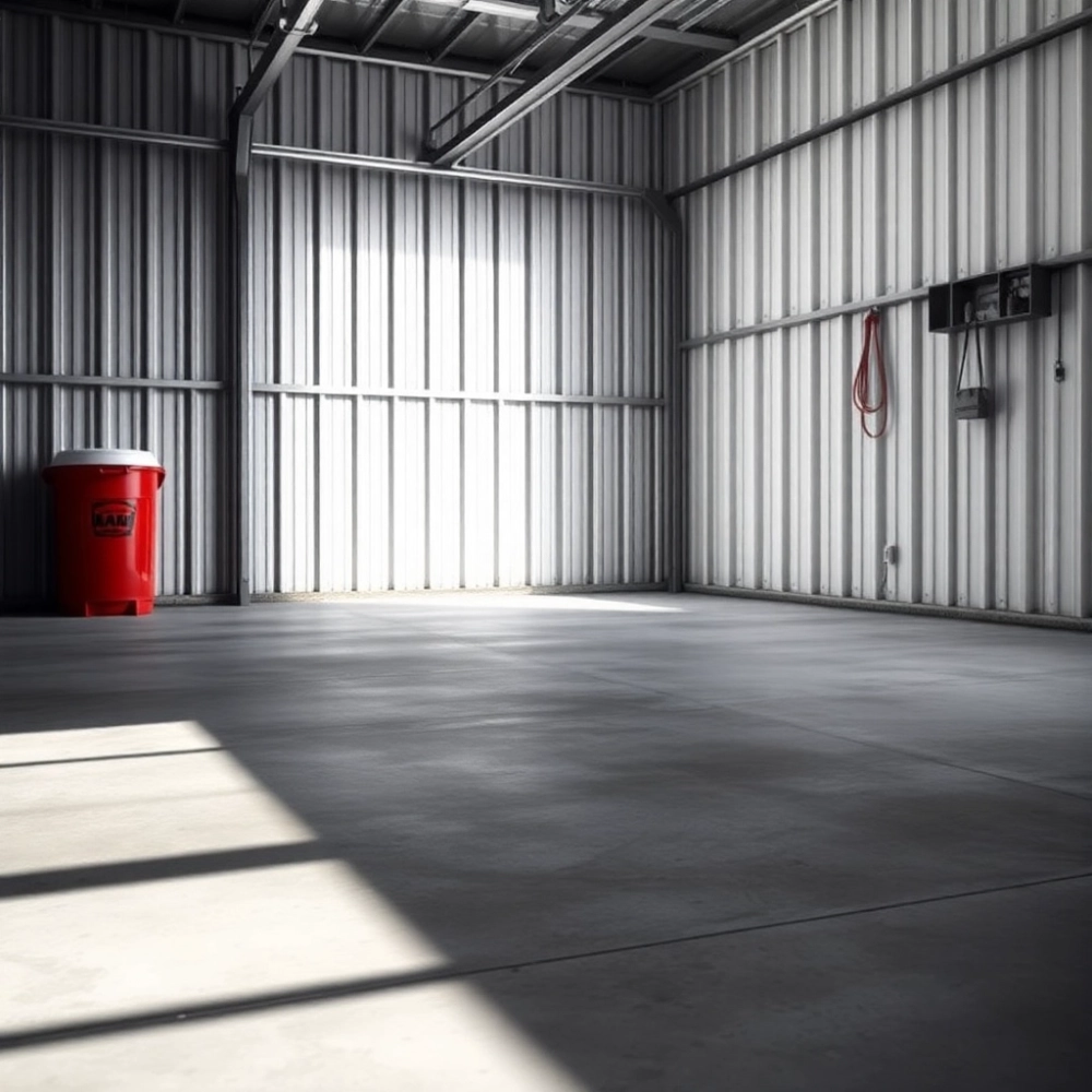 Co na podłogę w garażu blaszanym