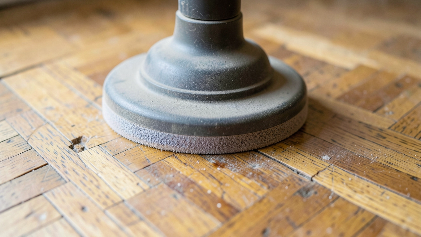 Cykliniarka bezpyłowa na stare i krzywe deski parkietu
