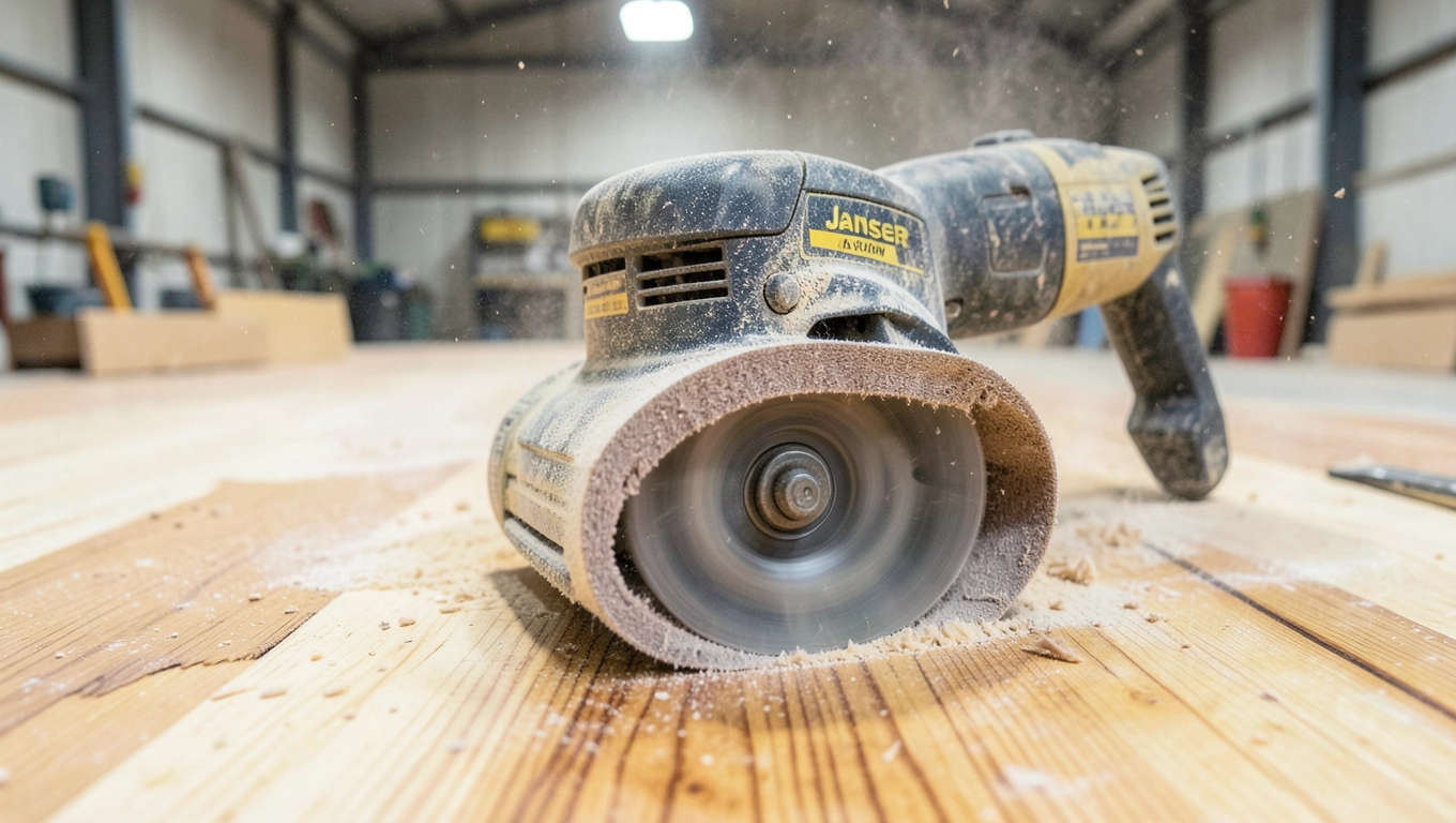 Cykliniarka taśmowa Janser do masowego szlifowania