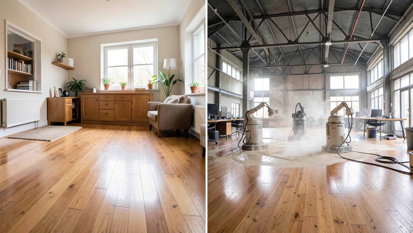 Cyklinowanie od domów po hale Wrocław