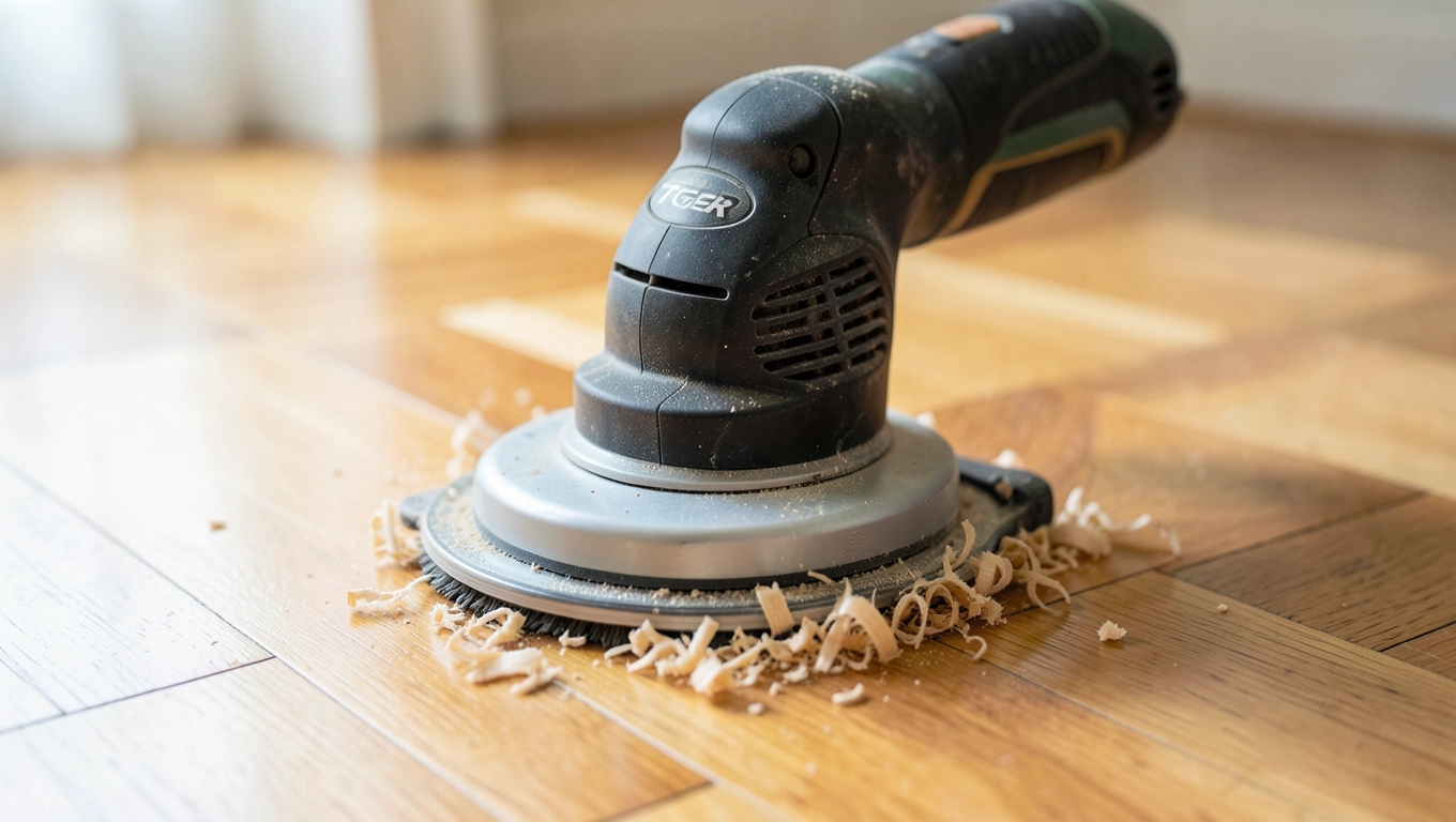 Cyklinowanie parkietu bez pyłu ręczną maszyną