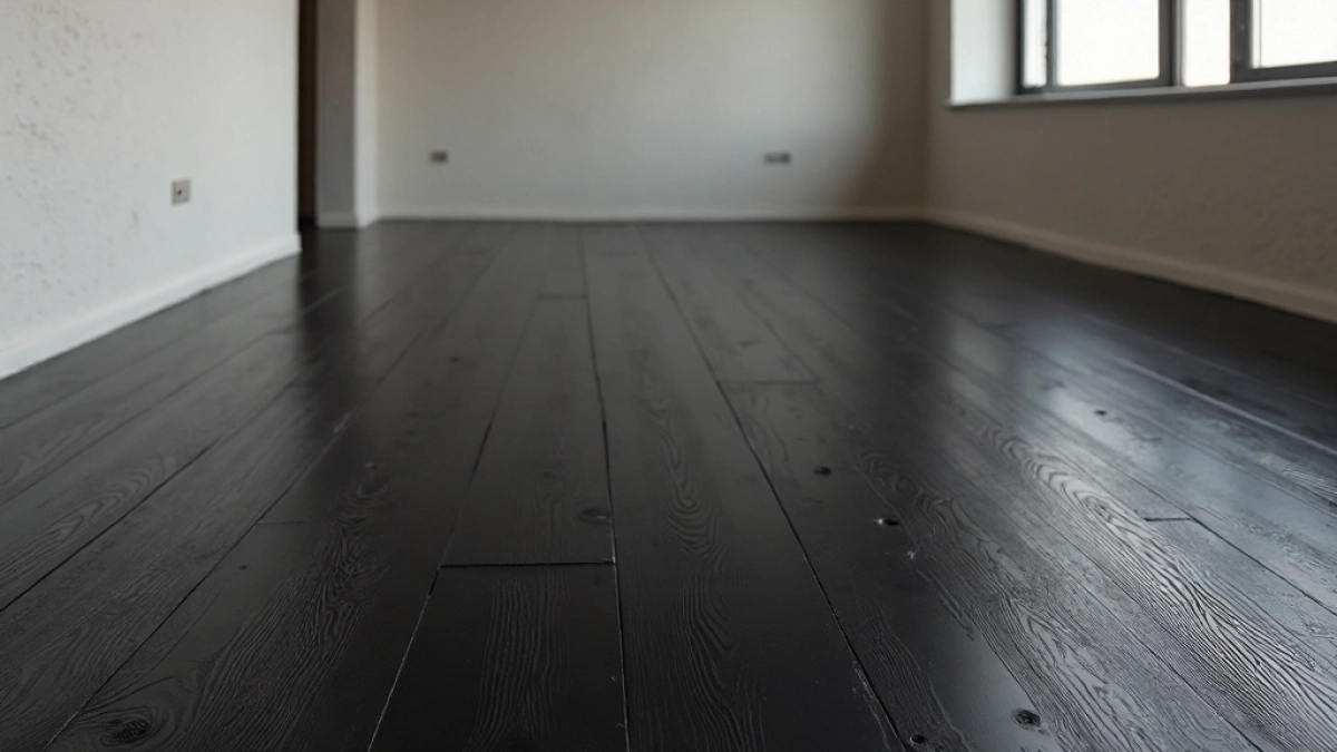 Czarne panele podłogowe