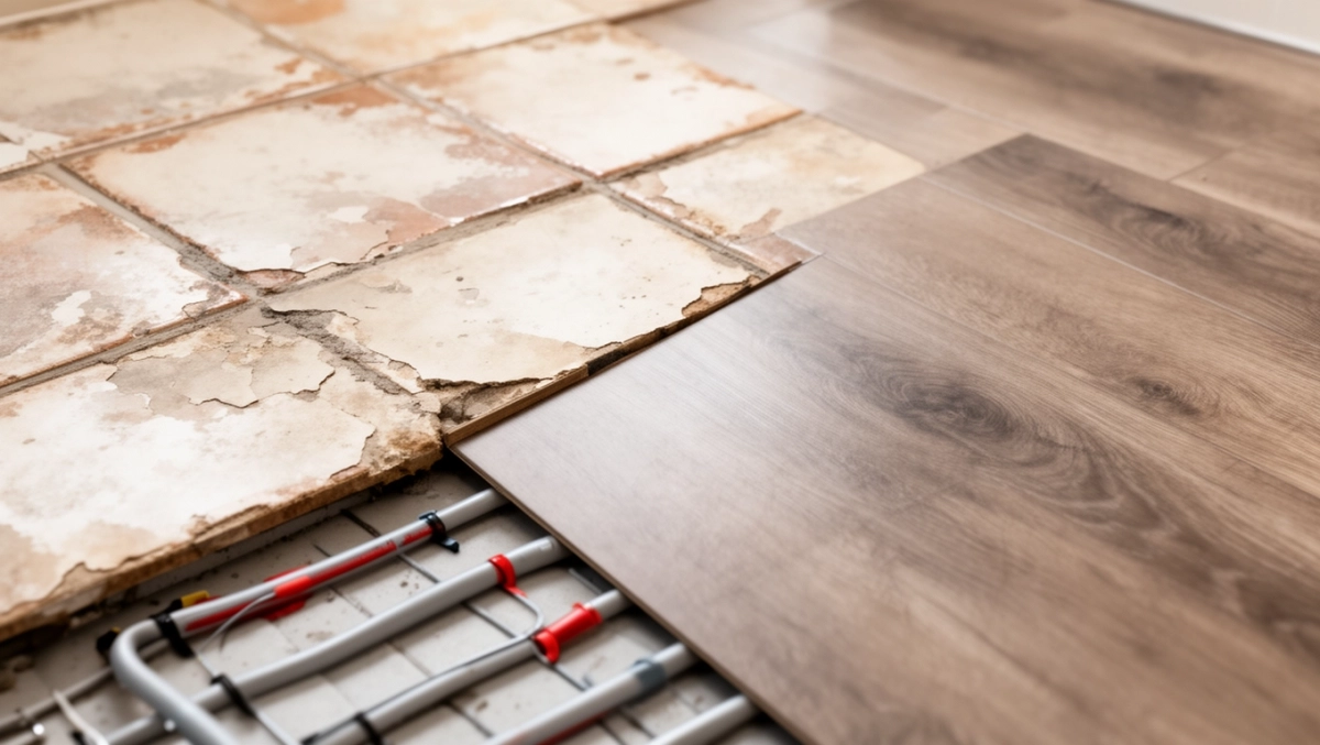 Czy panele winylowe można kłaść na płytki z ogrzewaniem podłogowym