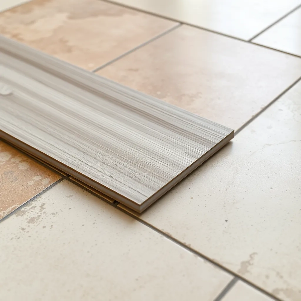 Czy panele winylowe samoprzylepne można kłaść na płytki