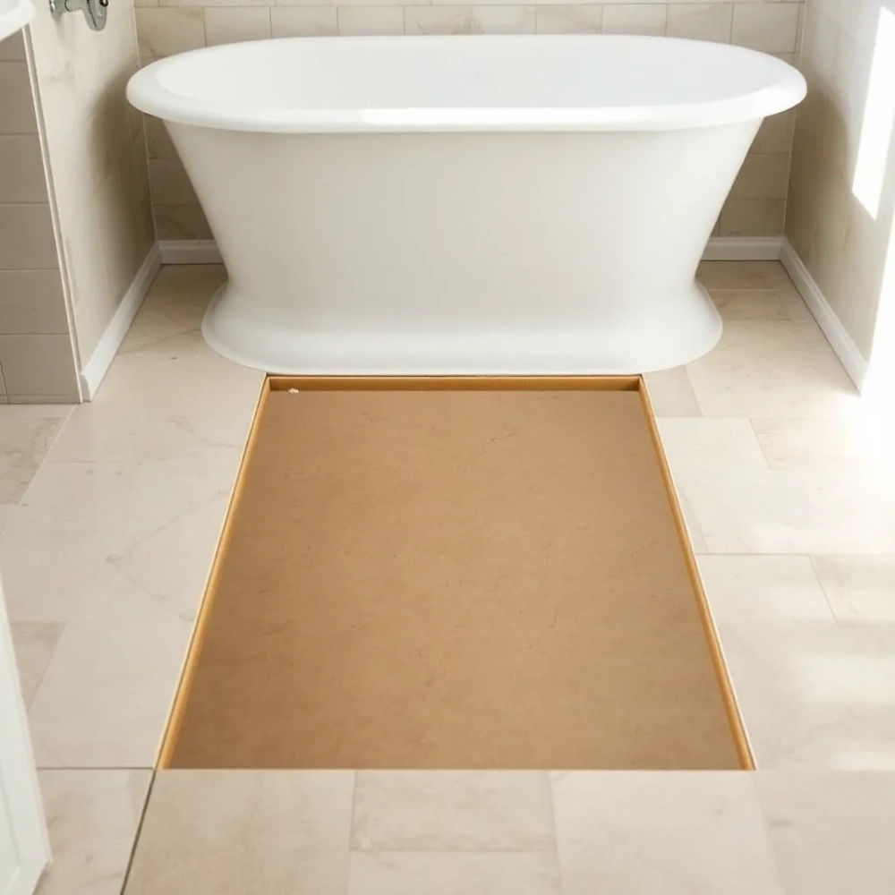 Czy pod wanną kładzie się płytki