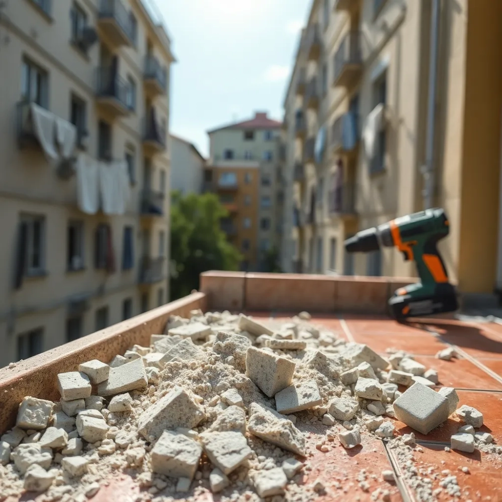 Czy spółdzielnia może skuć płytki na balkonie