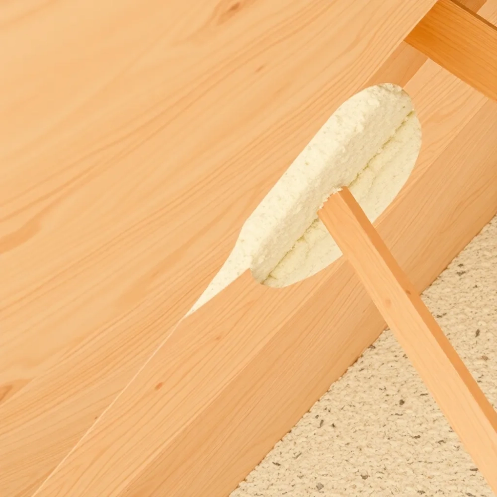 Czy wełna może dotykać deskowania