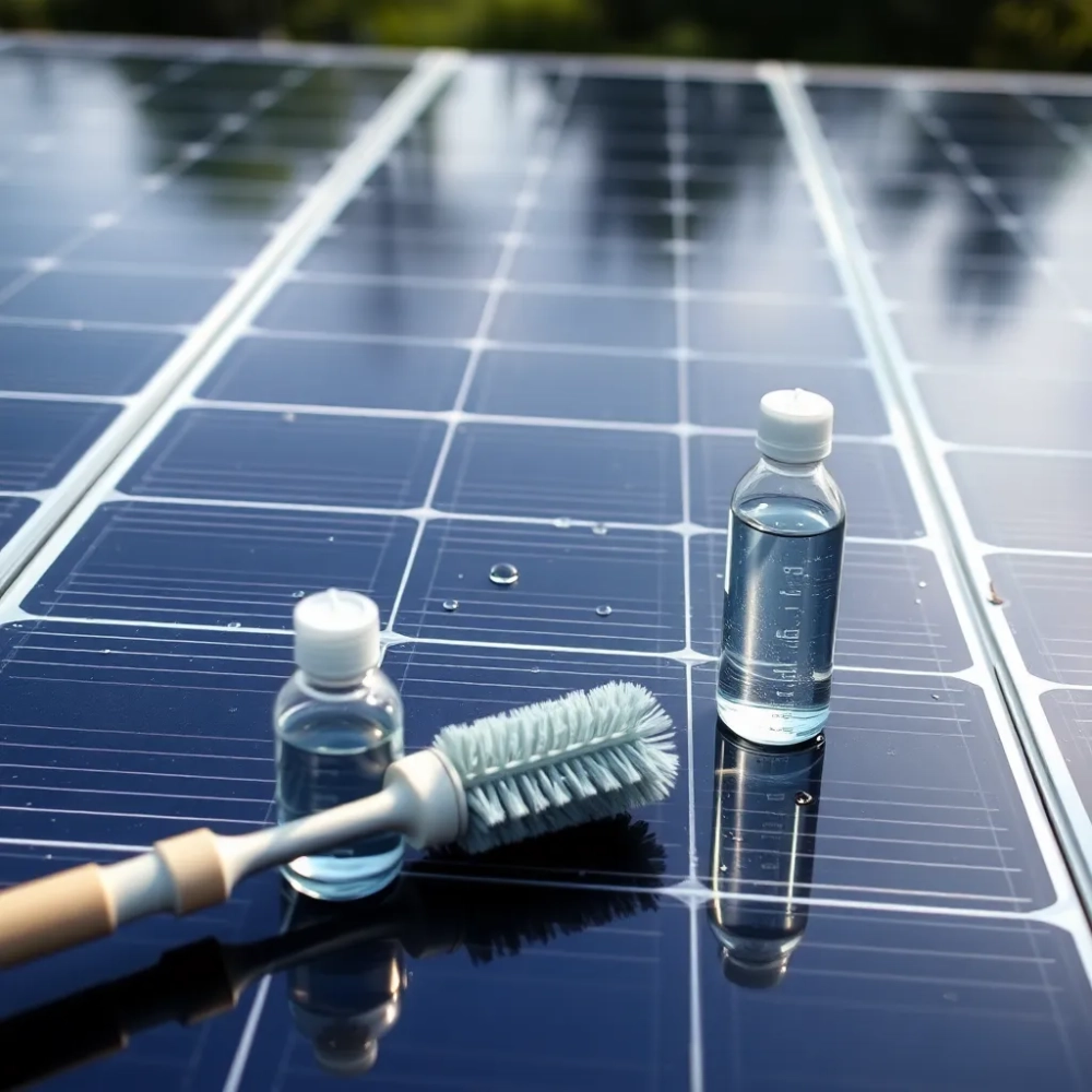 Czym myć panele fotowoltaiczne