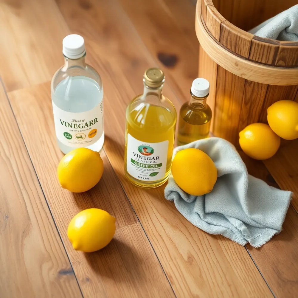 Czym myć podłogę drewnianą domowe sposoby