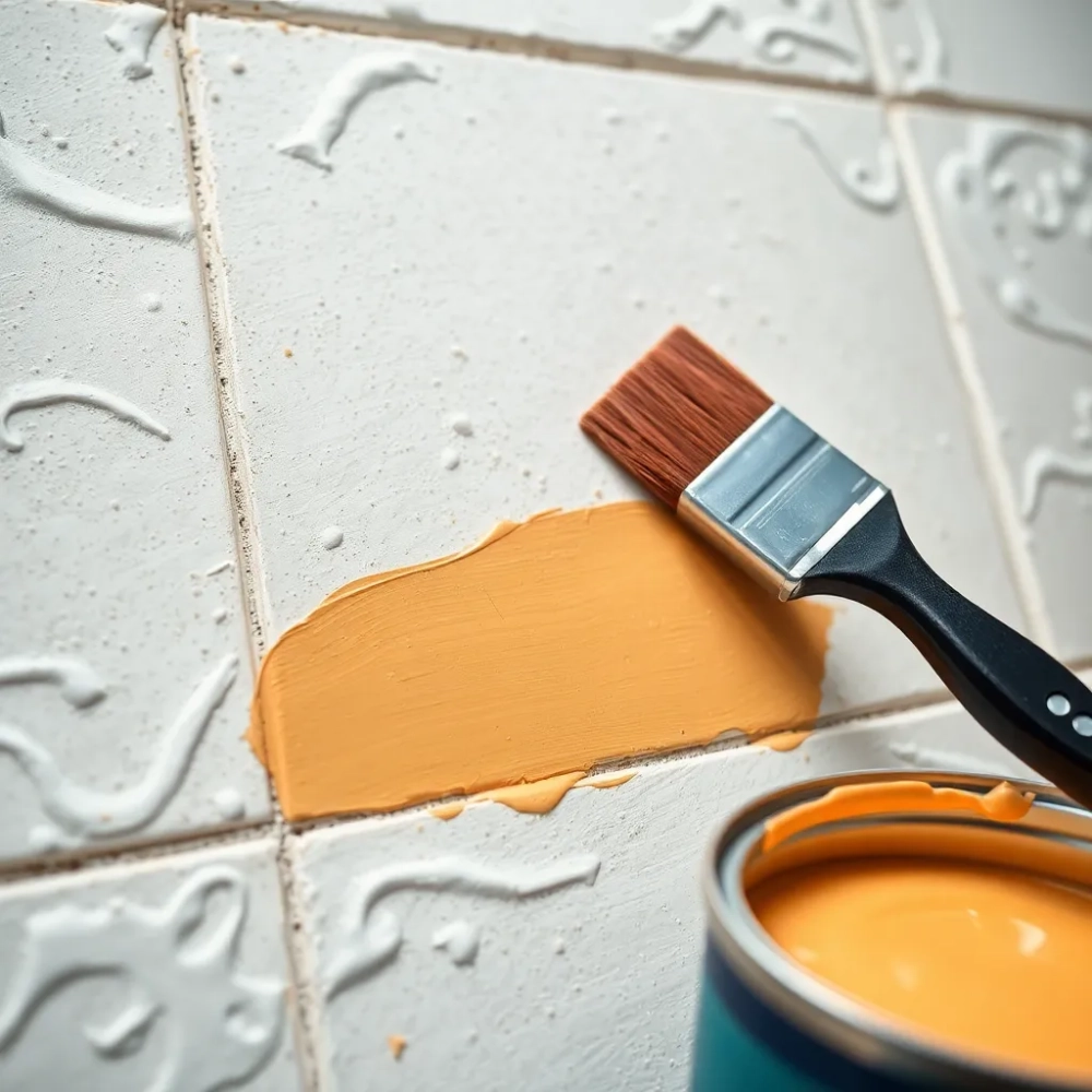 Czym pomalować płytki gipsowe