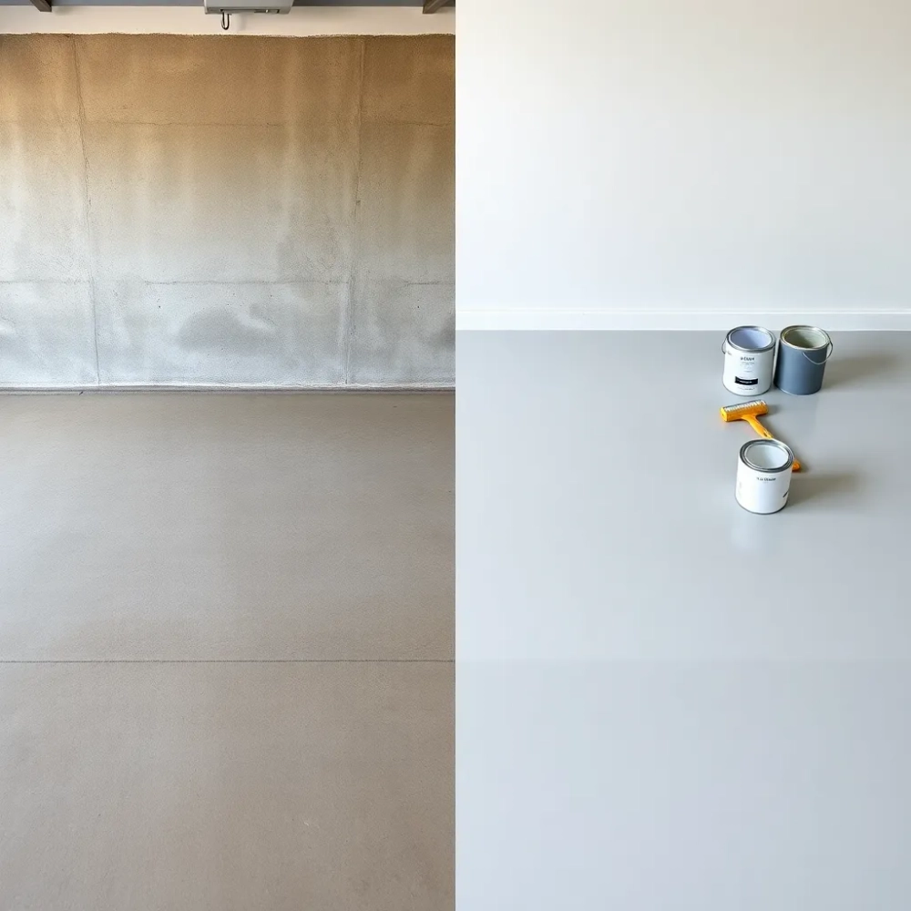 Czym pomalować posadzkę betonową w garażu