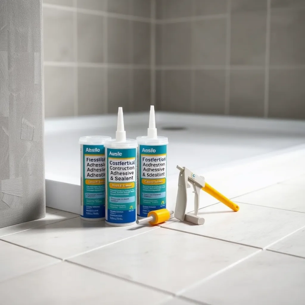 Czym przykleić brodzik do podłogi