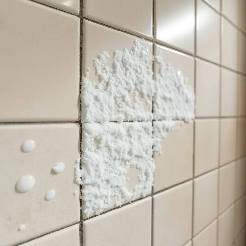 Czym usunąć osad z mydła na płytkach