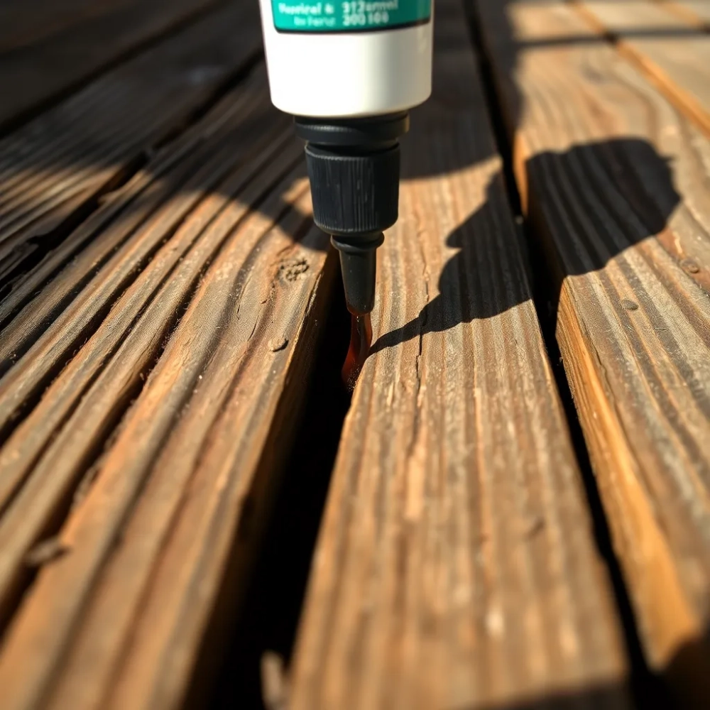 Czym wypełnić szczeliny między deskami na zewnątrz