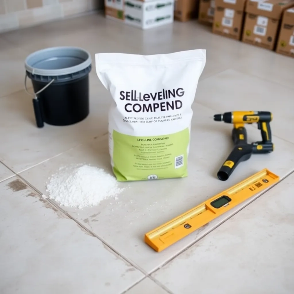 Czym wyrównać podłogę pod płytki