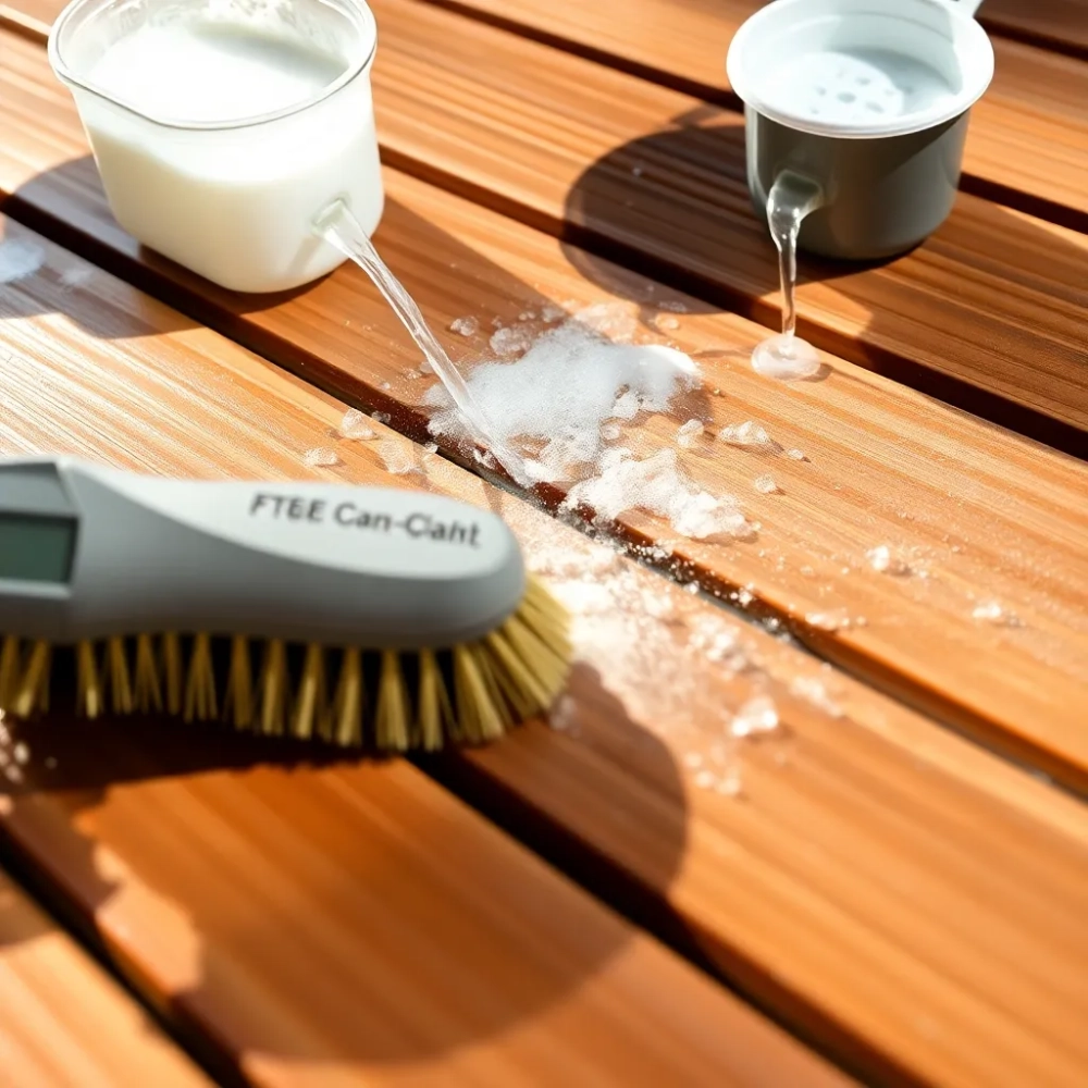 Czyszczenie deski tarasowej ryflowanej