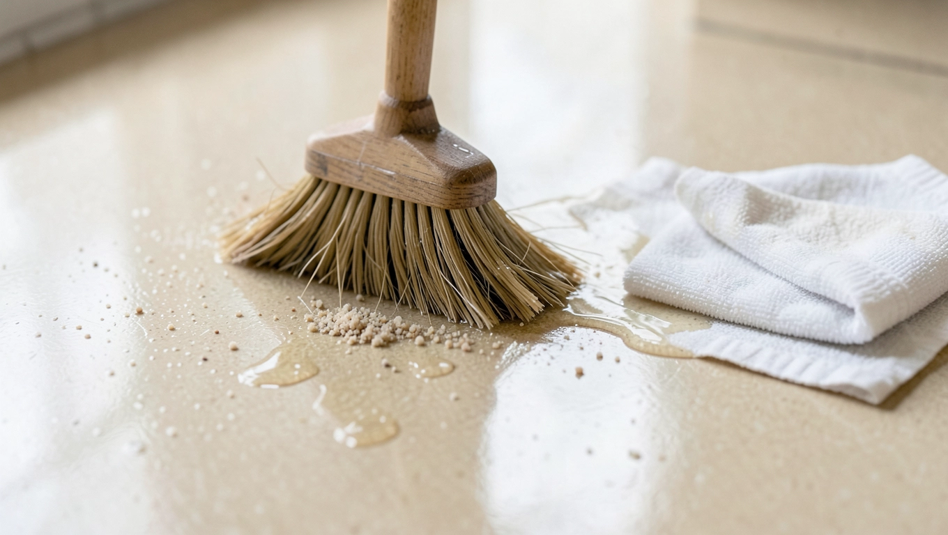 Czyszczenie linoleum podłogowego