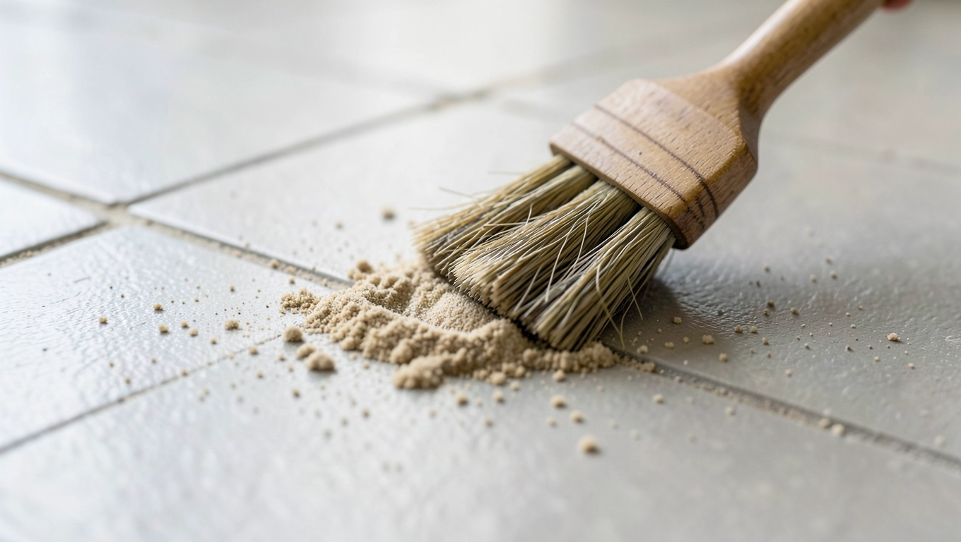 Czyszczenie winylowych naklejek na płytkach