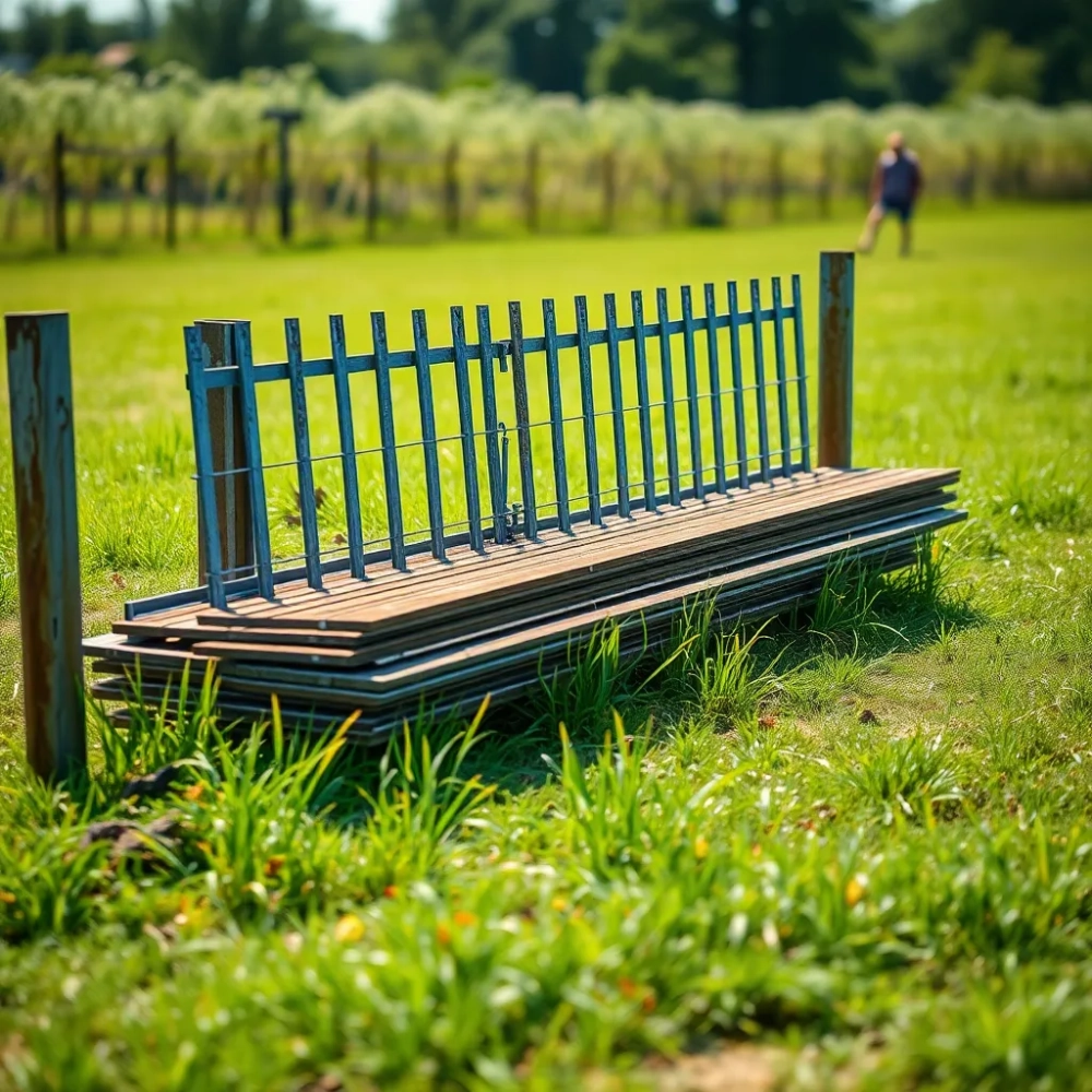 Demontaż ogrodzenia panelowego KNR