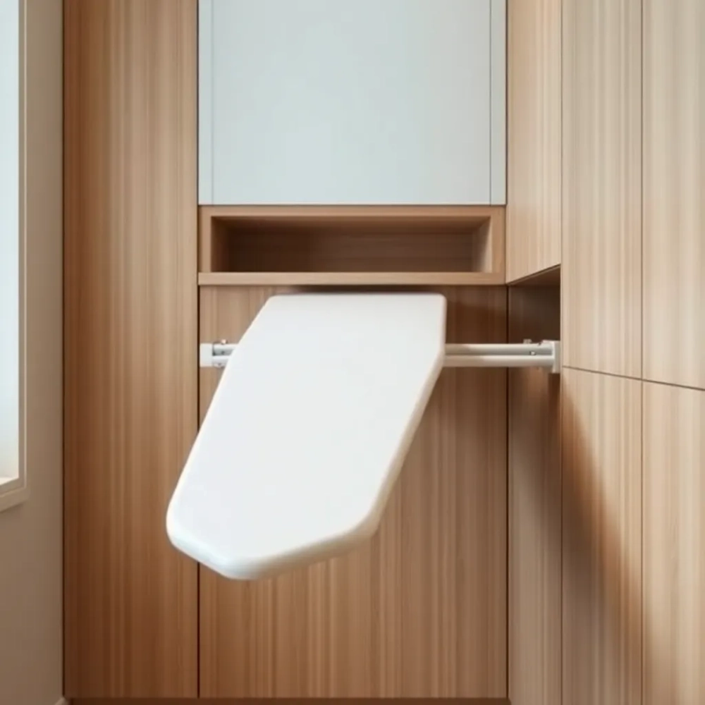 Deska do prasowania w zabudowie meblowej