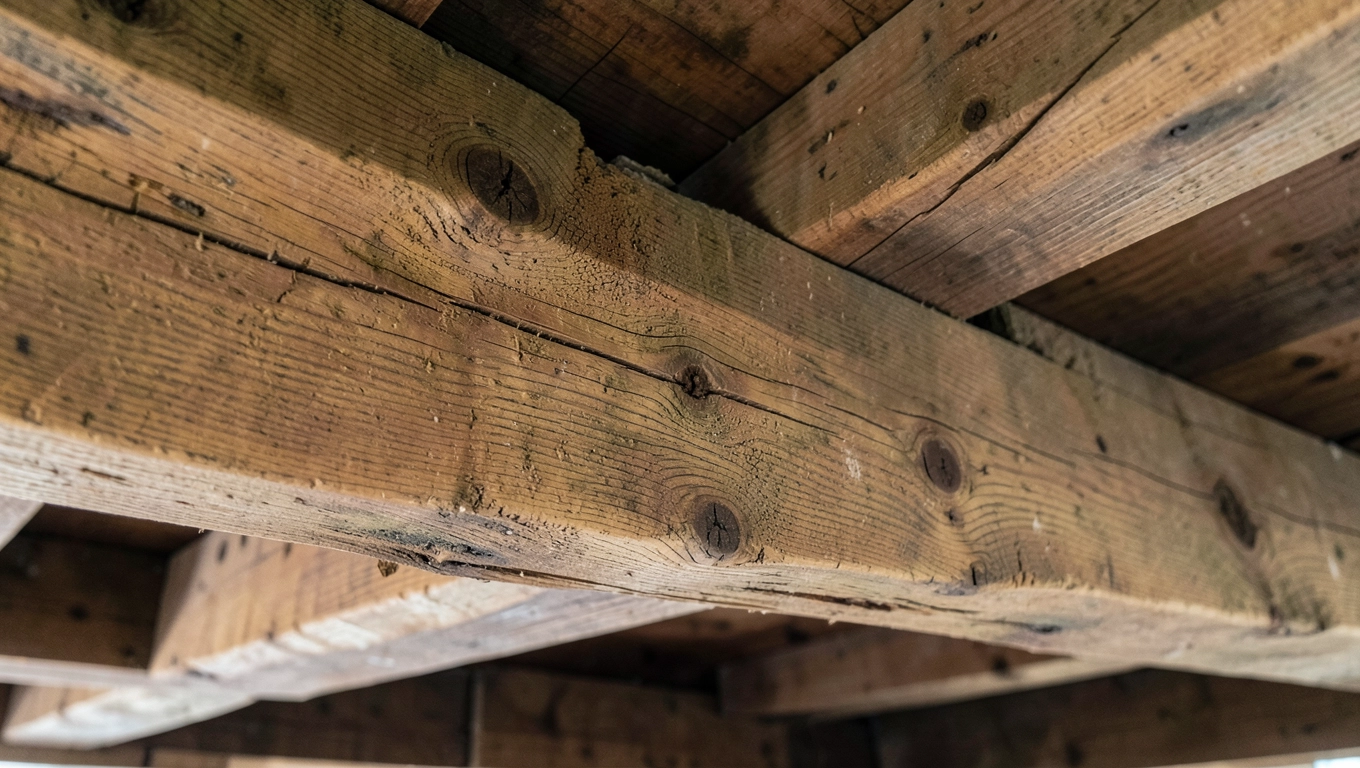 Drewniana belka podłogowa