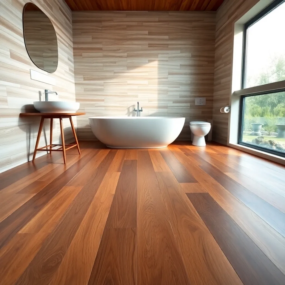 Drewno do łazienki na podłogę