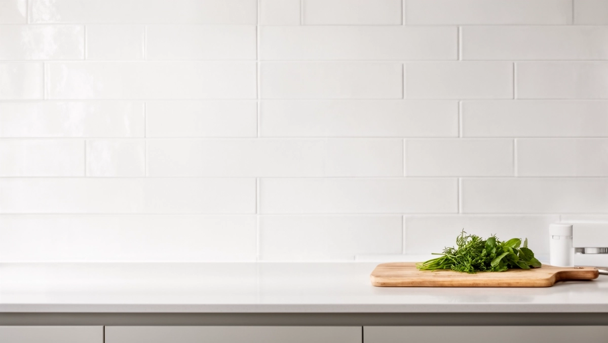 Duże białe płytki do kuchni