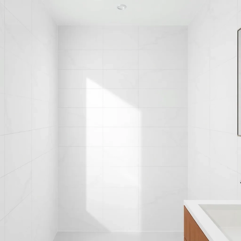 Duże płytki do łazienki na ścianę