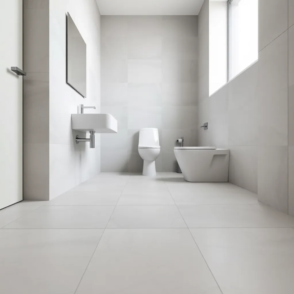 Duże płytki podłogowe do łazienki