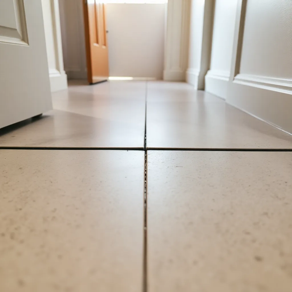 Dylatacja posadzki w drzwiach