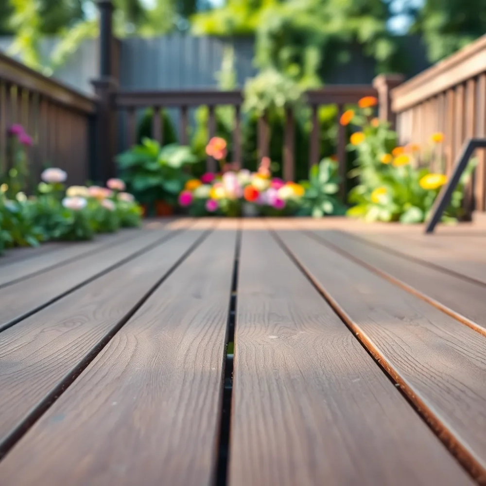 Farbą do podłogi drewnianej na zewnątrz