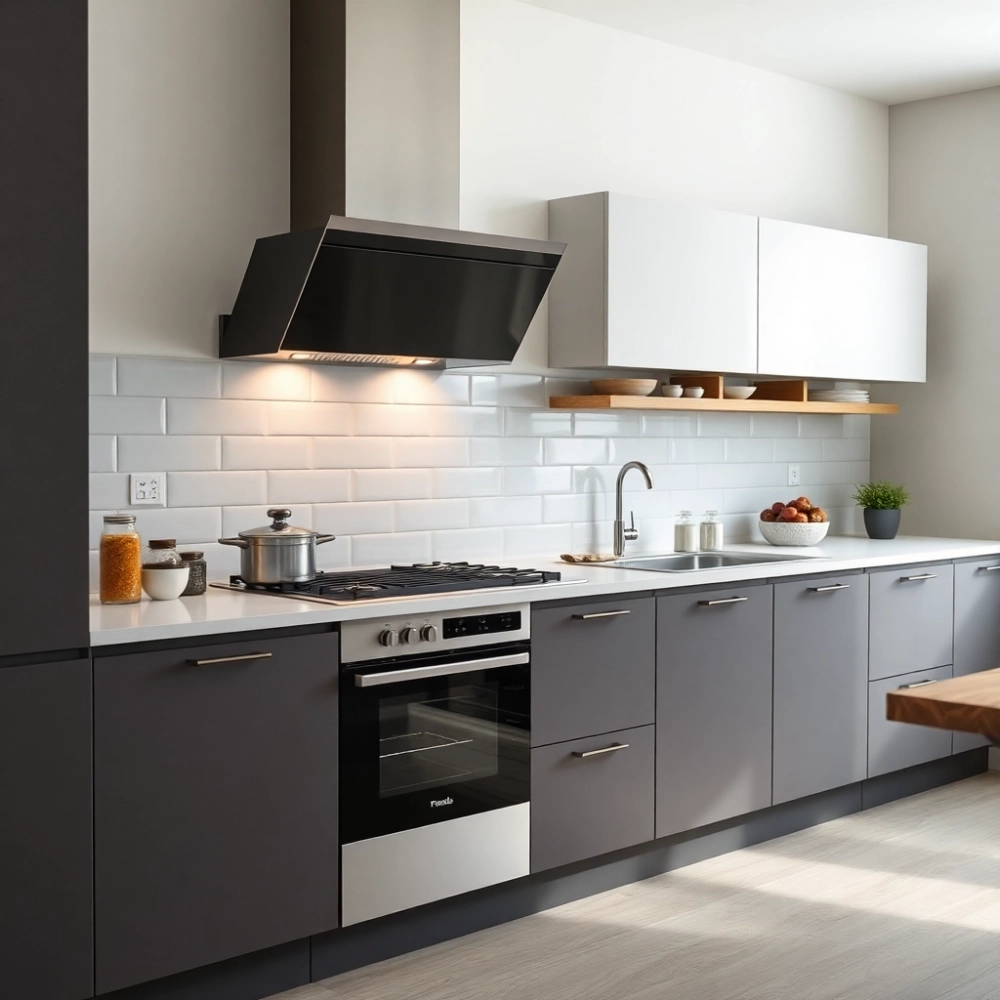 Franke Bateria kuchenna z wyciąganą wylewką