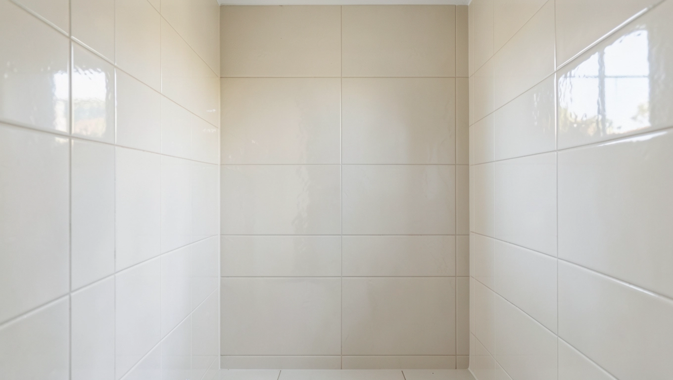 Gres szkliwiony na ścianach łazienki