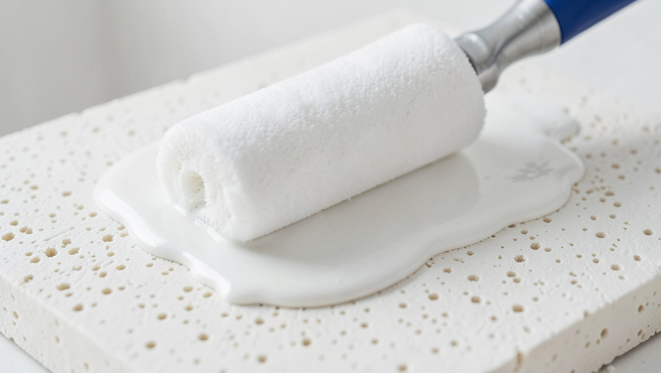 Gruntowanie płytek gipsowych przed farbą