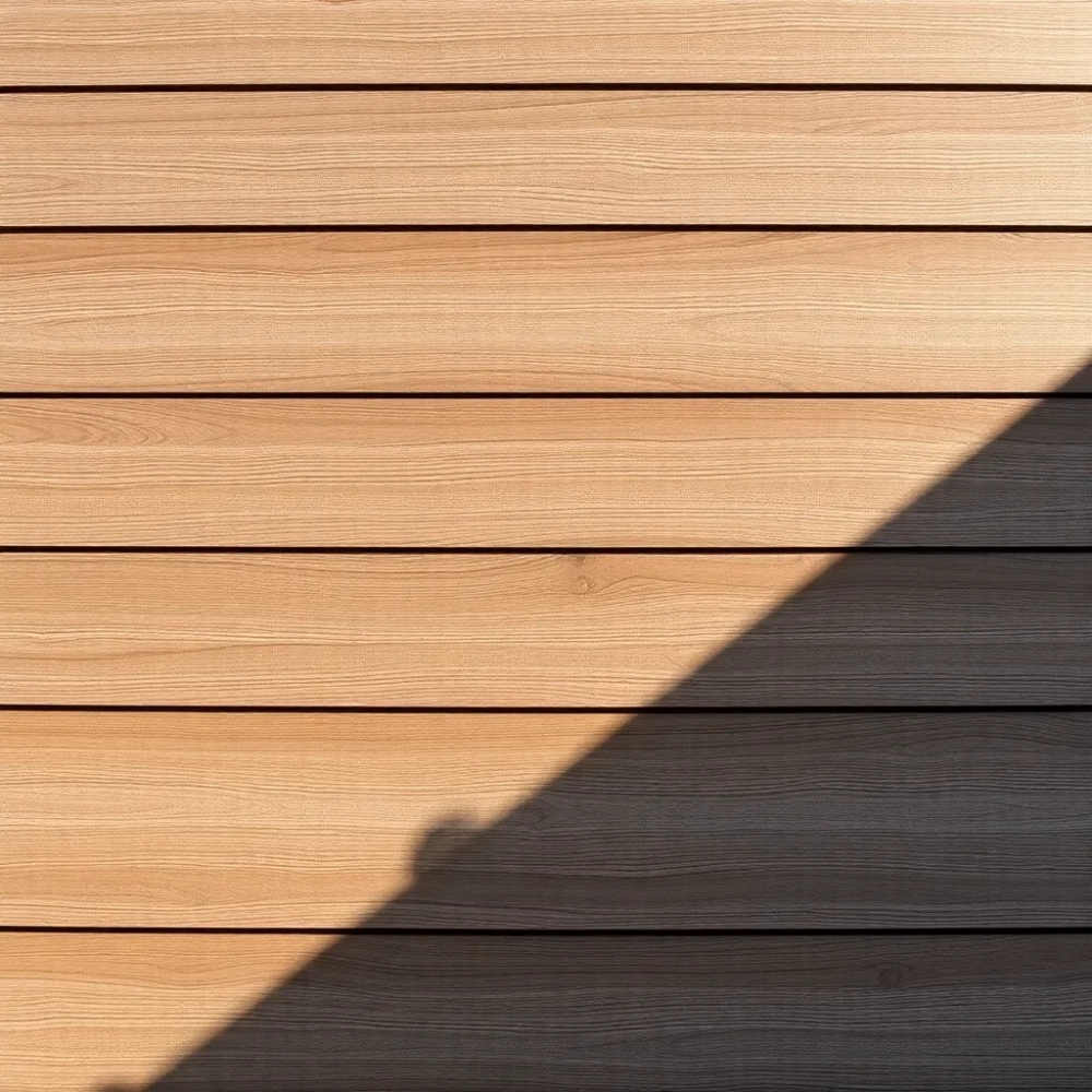 Imitacja deski na elewacji