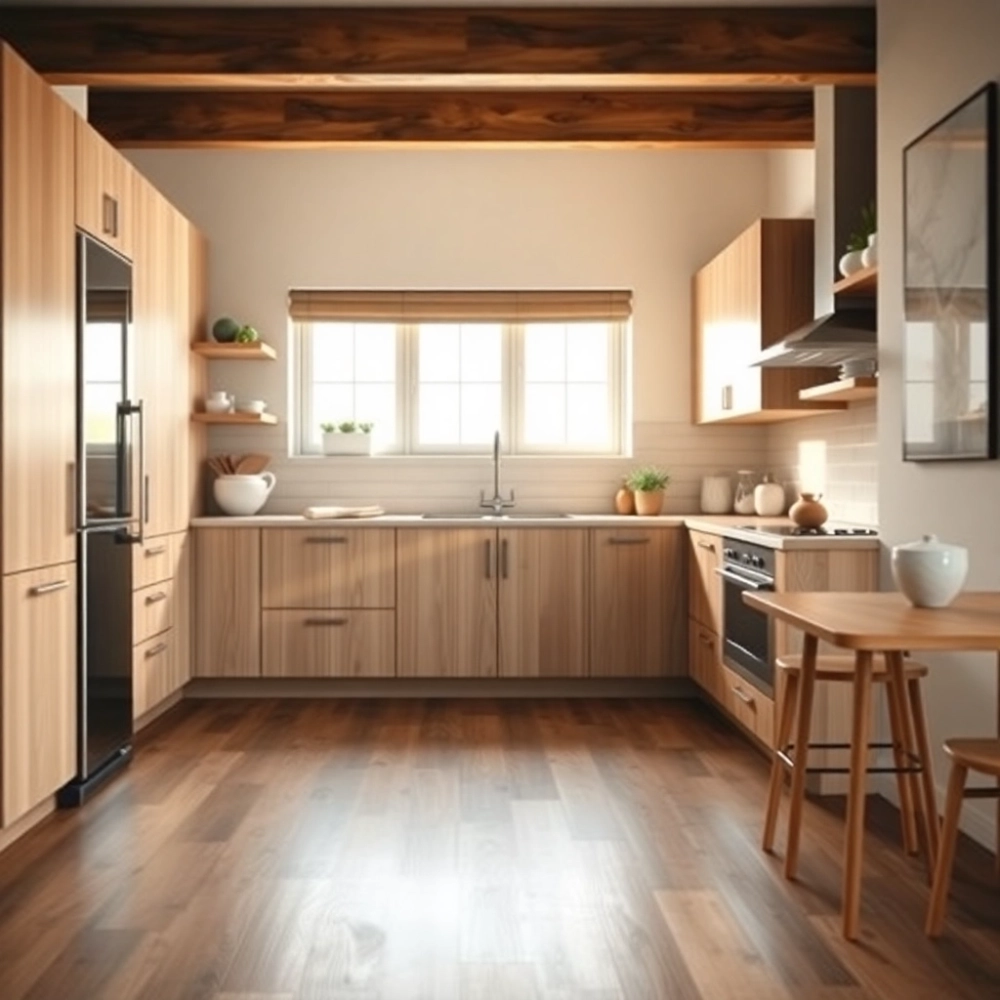 Jak dobrać kolor podłogi do mebli kuchennych