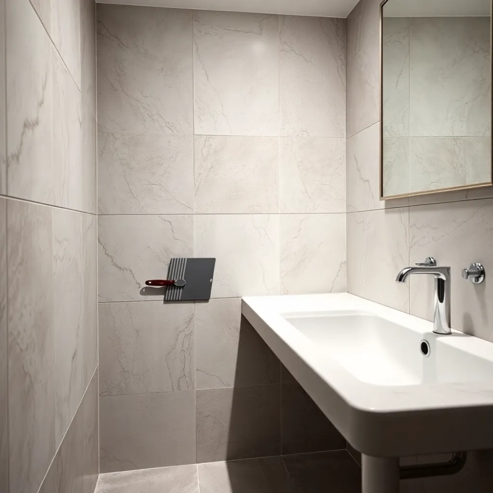 Jak kłaść duże płytki w małej łazience