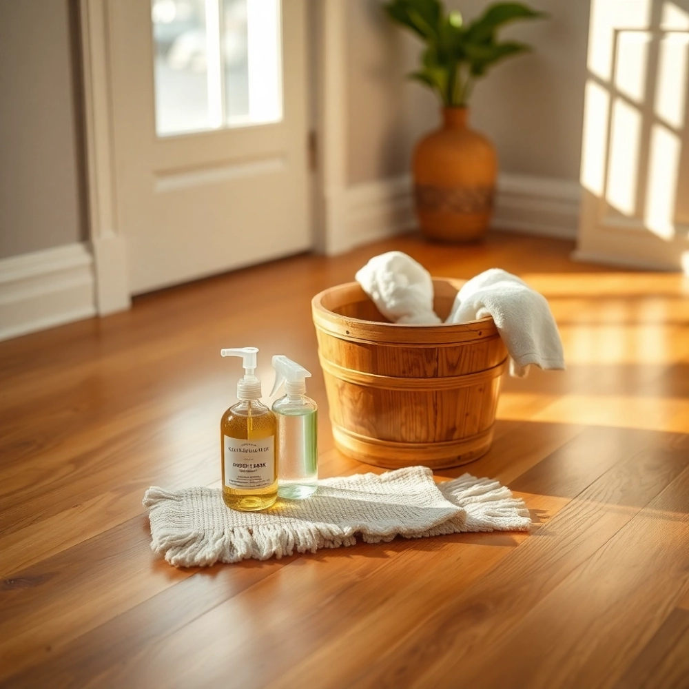 jak myć drewnianą podłogę