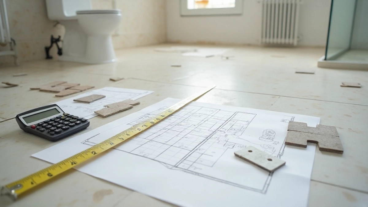 jak obliczyć płytki do łazienki