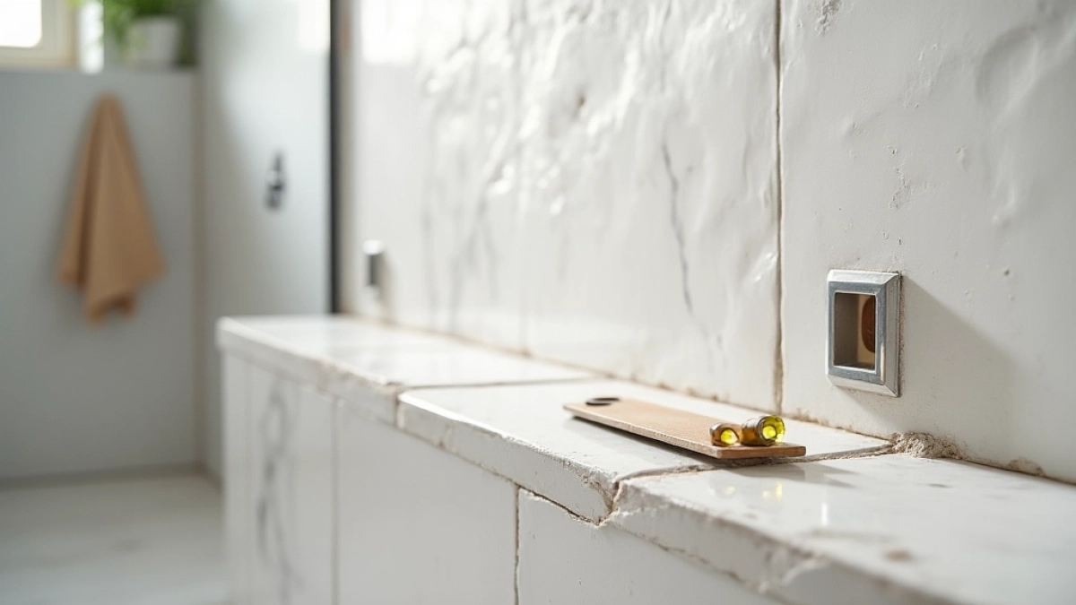 jak położyć duże płytki na ścianie