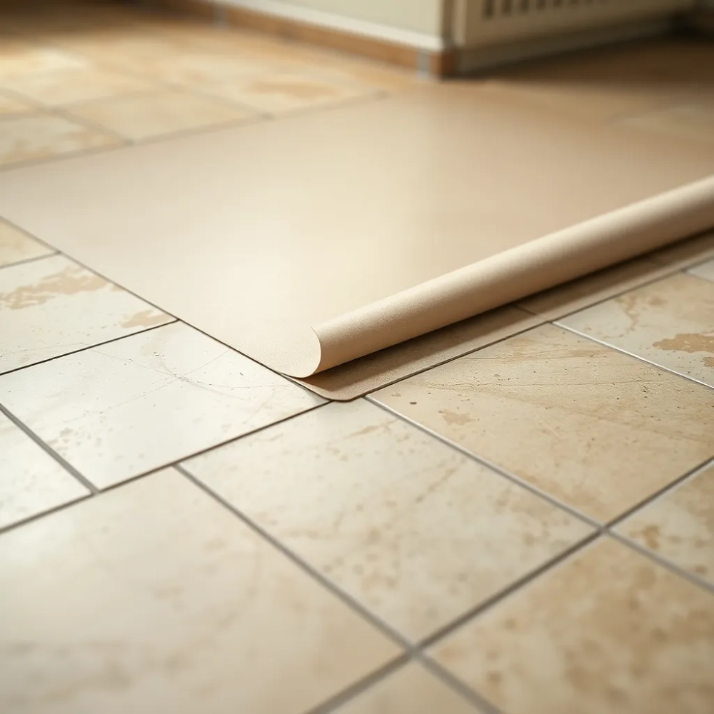 Jak położyć linoleum na płytki