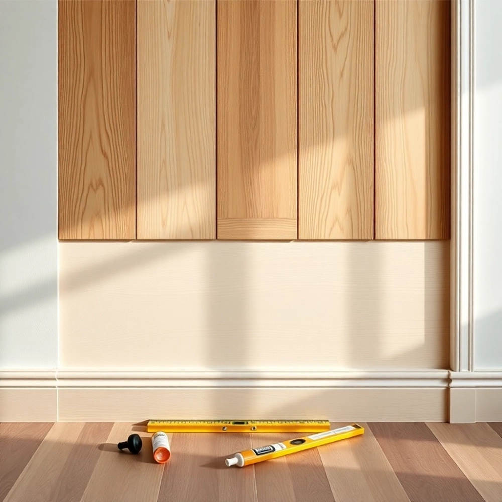 Jak położyć panele podłogowe na ścianie